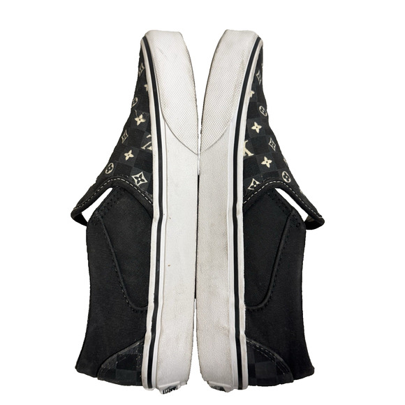 VANS Women’s 6.5 Classic Slip On Custom With LV Design - Picture 4 of 8